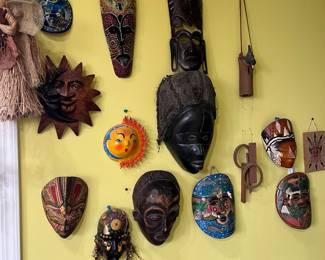 masks, some from Africa