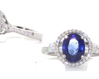 Sapphire and Diamond Ring