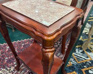 Marble top side table