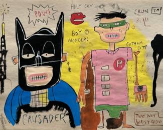 Basquiat mixed media art