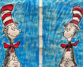 SIGNED Dr. Suess mixed media art