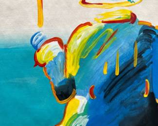 Peter Max Umbrella Man art