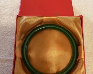 CCS002 Dark Green Jade Bangle Bracelet New