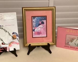CCS170 Framed Diana Hansen-Young Picture & Two Art Books