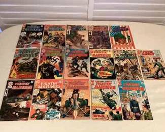 CCS059 Sixteen Vintage Fightin’ Marines & Fightin’ Army Comic Books