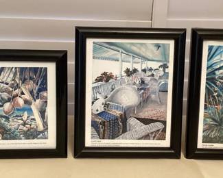 CCS054 Three Framed Peggy Chun Prints