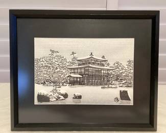 CCS112 Framed Japanese Block Print?