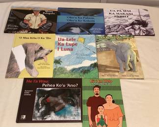 CCS030 Eight Children’s Hardcover Books Written In The Hawaiian Language