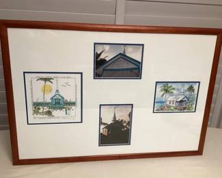 CCS196 Koa Framed Photos & Pictures Of St. Peter's By The Sea Catholic Church