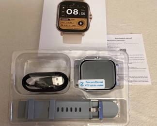 CCS014 Silver Toned Smart Watch New