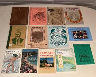 CCS121 Thirteen Vintage Hawaiian Books