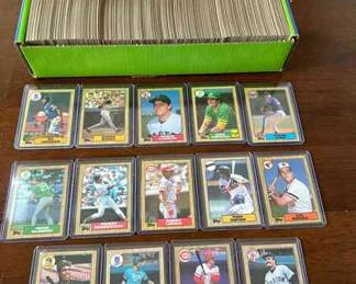 1987 Topps Baseball Cards Complete set 1792. Includes Barry Bonds, Bo Jackson, McGuire rookies