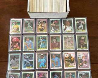 1981 Donruss Baseball Card Complete Set 1605. Includes All Stars Rickey Henderson, Nolan Ryan