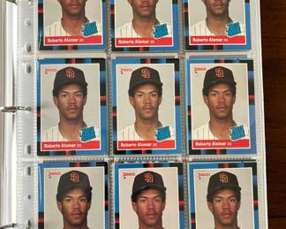 Hall of Famer Roberto Alomar Over 140 Baseball Cards with many rookies