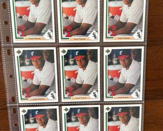9 Frank Thomas Upper Deck Rookie Baseball Cards