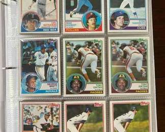1983 Topps Baseball Cards Over 350 cards including Tony Gwynn, Wade Boggs, and Sandburg rookies