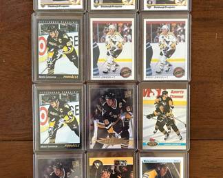 Mario Lemieux Hockey cards Lot of 12 cards