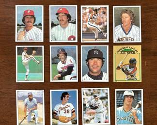 1981 Topps Stickers Baseball Cards Lot of 12  includes Schmidt, Yount, Rod Carew, and more