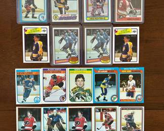 1970s 1980s Hockey cards Lot of 18  Including Phil Esposito, Mike Richter rookie and more