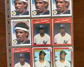 18 Deion Sanders Cards including rookies