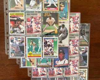 Over 60 Rickey Henderson Baseball Cards