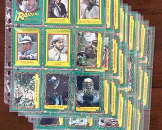 Raiders Of The Lost Ark Trading Cards Complete Set 188  Bonus Unopened Pack Included