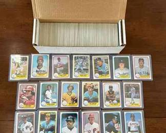 1981 Fleer Baseball Card Complete Set 1660. Includes All Stars Rickey Henderson, Nolan Ryan