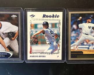Mariano Rivera Lot of 3 cards including a rookie card