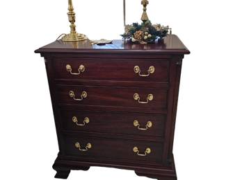 One of the two nightstands - has four drawers