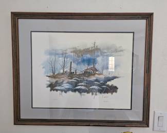 One of a pair of Herb Jones Watercolors