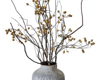 Contemporary vase with arrangement