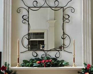 Absolutely FANTASTIC Contemporary wall mirror with metal frame