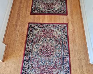 Pair of small area rugs in Oriental style
