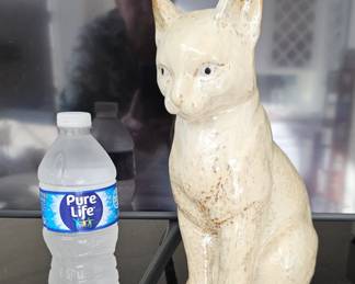 Porcelain Kitty - water bottle for scale