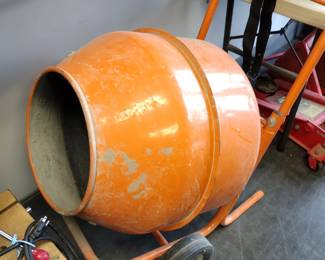 Portable cement mixer