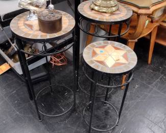 Matching plant stands.