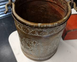 Heavy copper bucket