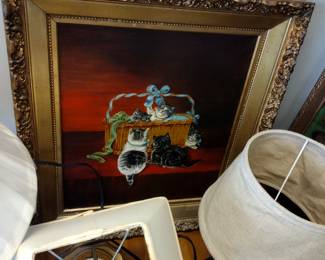 Oil on canvas signed