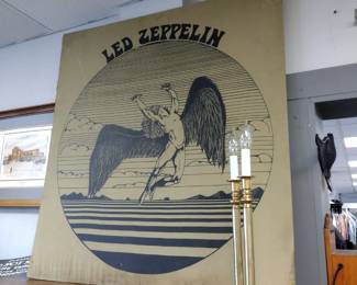 Large vintage Led Zeppelin. canvas