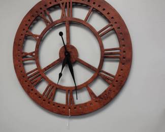 Decorative large iron clock