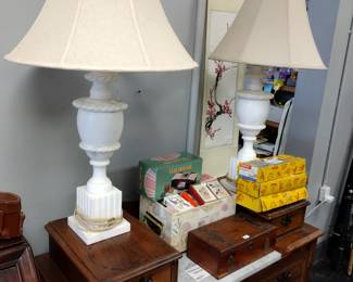 Alabaster lamps and more