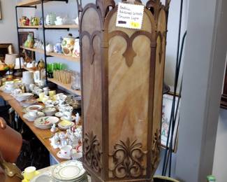 Gothic Church Stained glass. Lantern