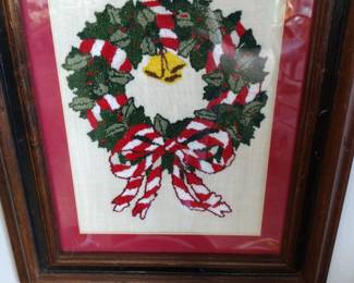 Vintage Christmas needlepoint