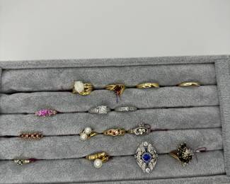 Gold and Platinum Rings