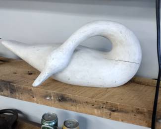 Hand carved goose.