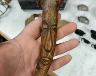 Vintage carve green man.