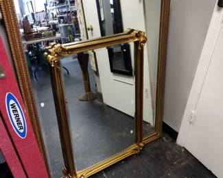 Large beveled glass mirrors