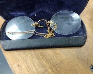 Antique gold. filled reading glasses