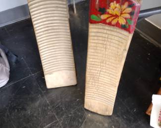 Antique washboards.