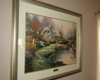Large Thomas Kinkade lithograph 